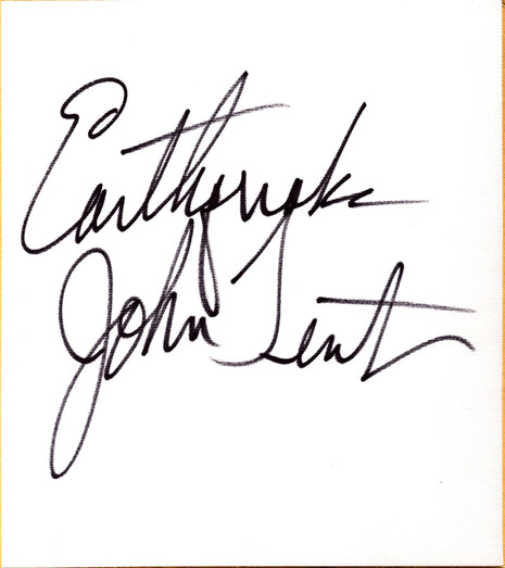 John Tenta (Earthquake) signed Japanese Shikishi Board