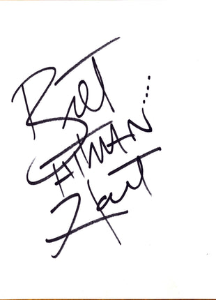 Bret Hart signed Japanese Shikishi Board