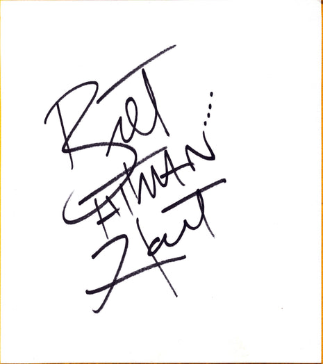 Bret Hart signed Japanese Shikishi Board