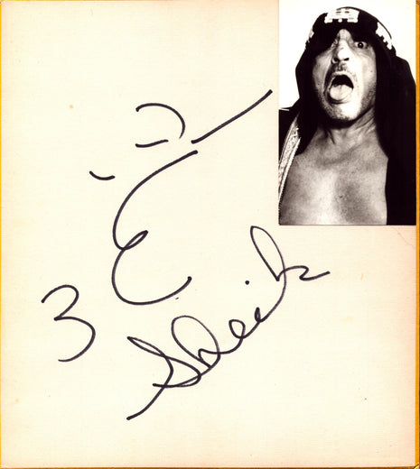 Original Sheik signed Japanese Shikishi Board
