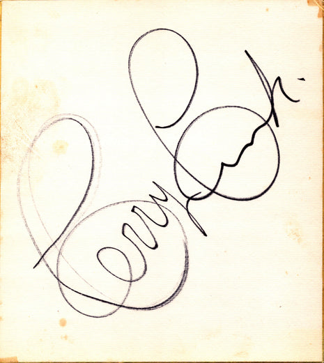 Terry Funk signed Japanese Shikishi Board