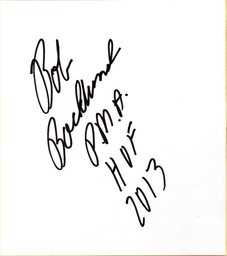 Bob Backlund signed Japanese Shikishi Board
