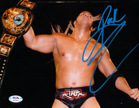 The Rock signed 8x10 Photo (w/ PSA)