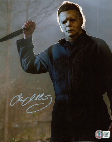 James Jude Courtney (Halloween) signed 8x10 Photo (w/ Beckett)