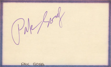 Pak Song signed Cut