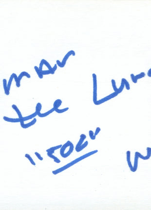 Norman the Lunatic signed Cut