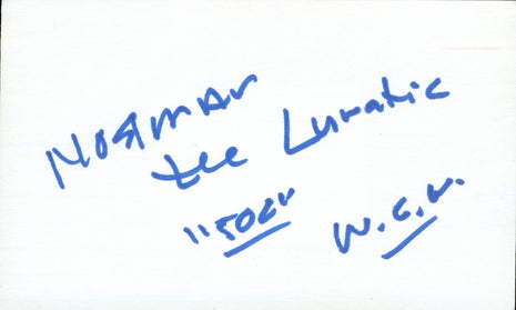 Norman the Lunatic signed Cut
