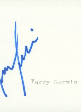 Terry Garvin signed Cut