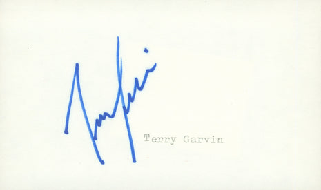 Terry Garvin signed Cut