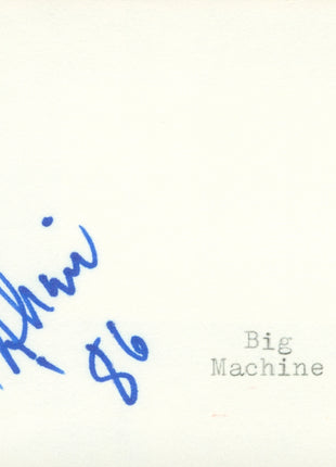 Big Machine signed Cut