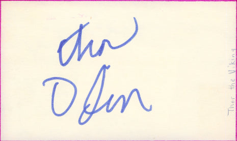 Thor the Viking signed Cut