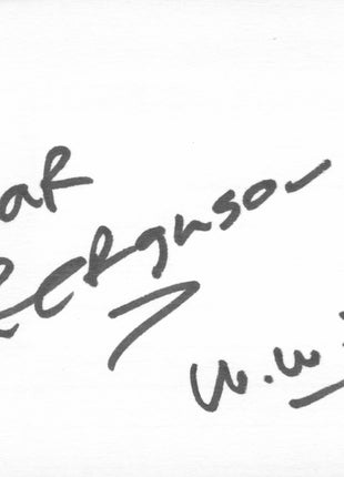 Friar Ferguson signed Cut