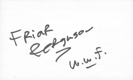 Friar Ferguson signed Cut