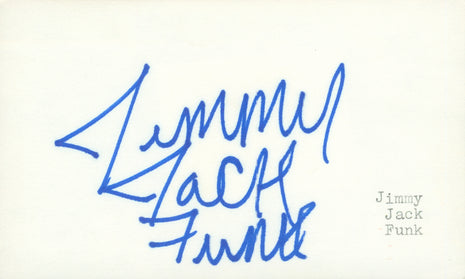 Jimmy Jack Funk signed Cut