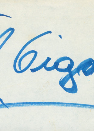 El Gigante signed Cut (w/ JSA)