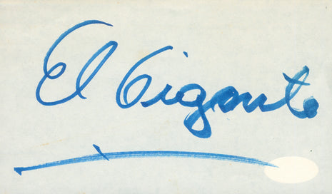El Gigante signed Cut (w/ JSA)