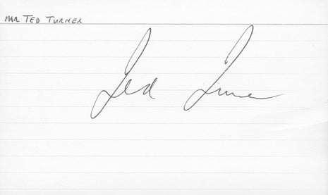 Ted Turner signed Cut