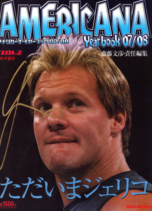 Chris Jericho signed Japanese Americana Yearbook 07/08