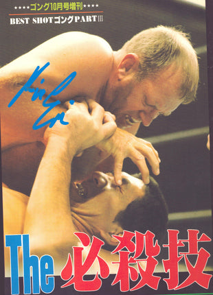 Kevin Von Erich signed Japanese Magazine