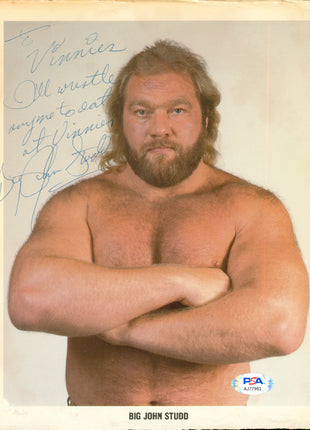 Big John Studd signed 8x10 Photo (w/ PSA)