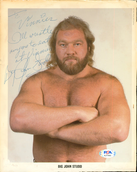 Big John Studd signed 8x10 Photo (w/ PSA)