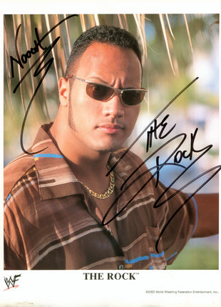 The Rock signed 8x10 Photo