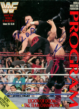 Hawk & Animal dual signed Magazine Cover