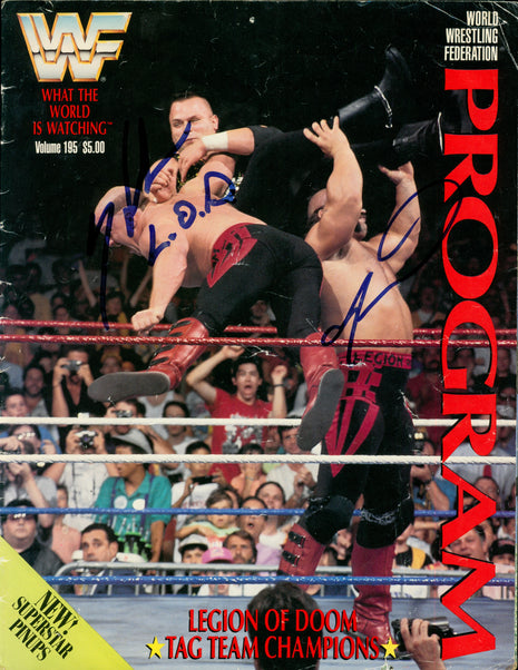Hawk & Animal dual signed Magazine Cover