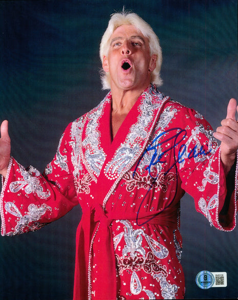 Ric Flair signed 8x10 Photo (w/ Beckett)