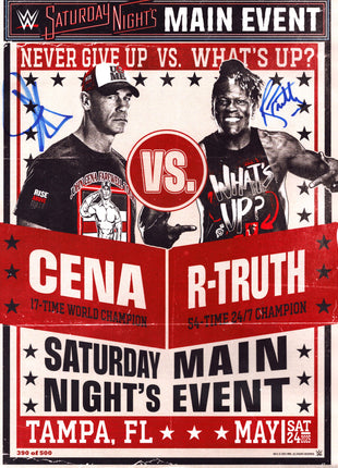 John Cena & R-Truth dual signed 11x14 Photo #390/500