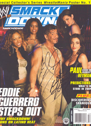 Eddie Guerrero signed WWE Smackdown Magazine January 2004