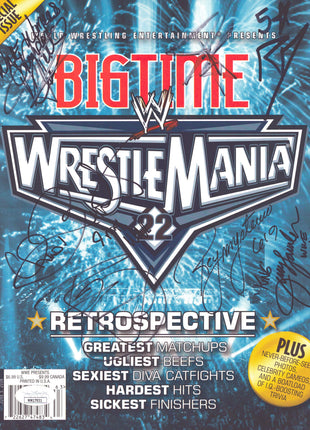 WrestleMania 22 Retrospective 2006 multi-signed Magazine (w/ JSA)