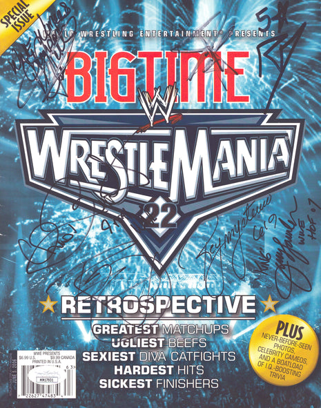 WrestleMania 22 Retrospective 2006 multi-signed Magazine (w/ JSA)