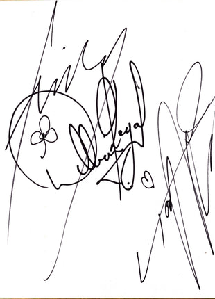 Yoshihiro Tajiri, William Regal & Fit Finley triple signed Japanese Shikishi Board