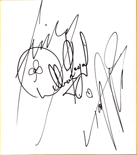 Yoshihiro Tajiri, William Regal & Fit Finley triple signed Japanese Shikishi Board