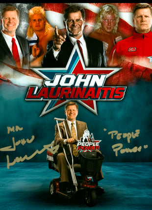 John Laurinaitis signed 8x10 Photo