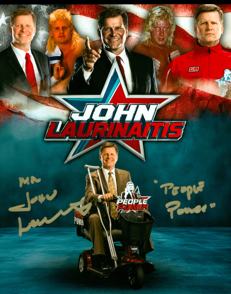 John Laurinaitis signed 8x10 Photo