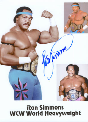 Ron Simmons signed 8x10 Photo