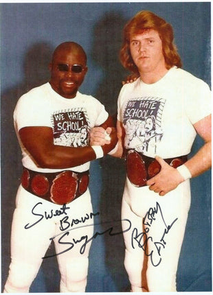 Bobby Eaton & Sweet Brown Sugar dual signed 8x10 Photo