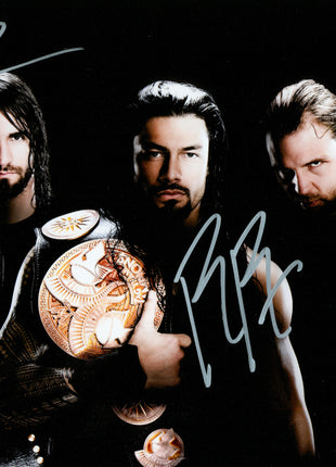 Roman Reigns, Seth Rollins & Dean Ambrose triple signed 8x10 Photo