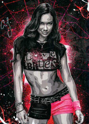 AJ Lee signed 8x10 Photo