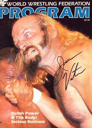 Jesse Ventura signed WWF Program #116