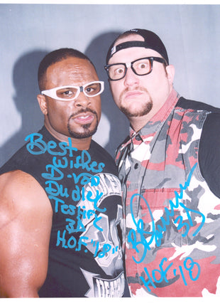 Bubba Ray Dudley & D-Von Dudley dual signed 11x14 Photo