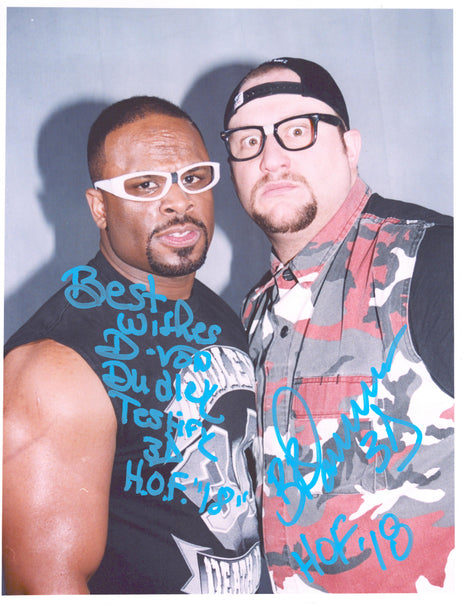 Bubba Ray Dudley & D-Von Dudley dual signed 11x14 Photo