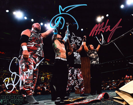 Bubba Ray Dudley, D-Von Dudley, Jeff Hardy & Matt Hardy multi-signed 11x14 Photo