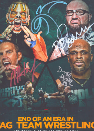 Bubba Ray Dudley, D-Von Dudley, Jeff Hardy & Matt Hardy multi-signed 11x14 Photo