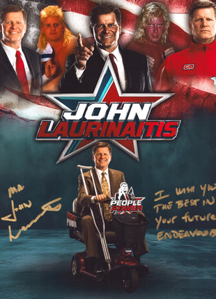 John Laurinaitis signed 11x14 Photo