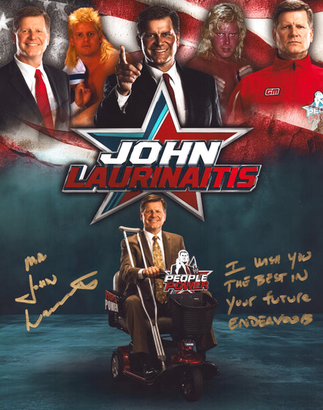 John Laurinaitis signed 11x14 Photo