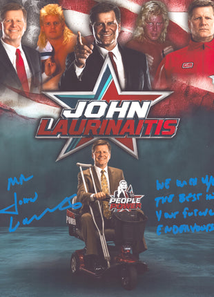 John Laurinaitis signed 11x14 Photo