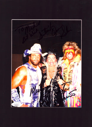 Ultimate Warrior & Sherri Martel dual signed 11x14 (w/ JSA)